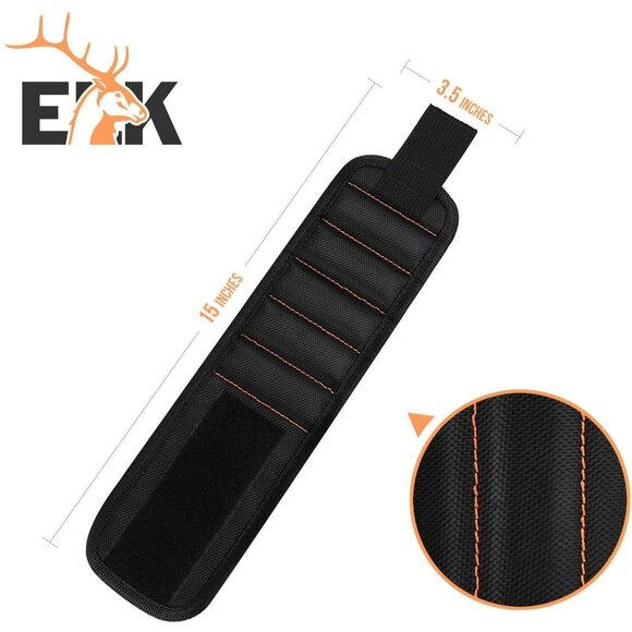 Magnetic Wristband with Strong Magnets for Holding Screws, Nails, & Drill Bits - Picture 6 of 8